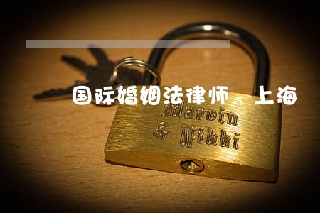 国际婚姻法律师 上海 国际婚姻法律师 上海